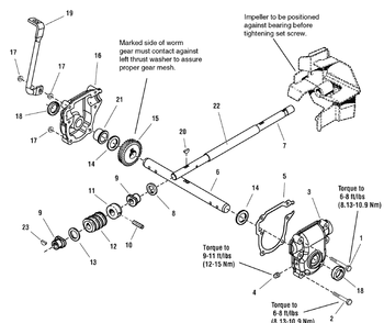 Part Location Diagram of MT1612142 Briggs and Stratton Rolled Worm Case